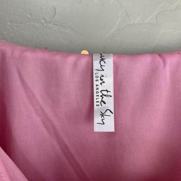 Lucy in the Sky Iridescent Sequin Bodycon Dress in Pink Size medium Party - Picture 7 of 9